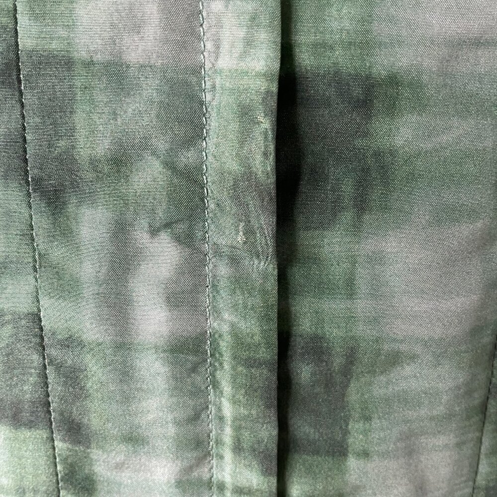 Marc Jacobs Green Plaid Silk Pleated Sleeveless Dress Size 4 - Picture 7 of 8